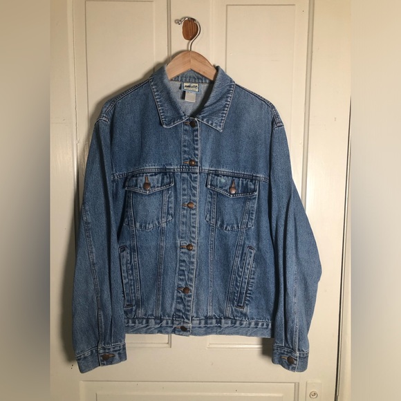 Pendleton Women’s Button Up Blue Jean Jacket Size Large Vintage - Picture 1 of 7